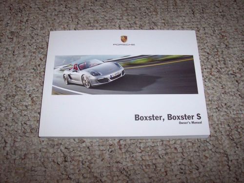 2013 porsche boxster owner user manual book s 2.7l 3.4l convertible