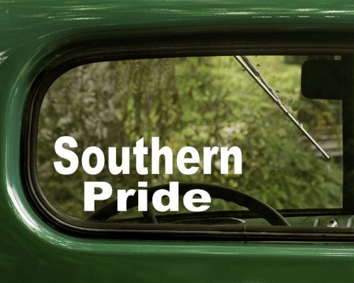 Southern pride decal sticker 2 for, car, truck, laptops