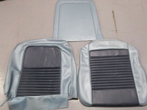 1967 mustang front seat cover set, blue