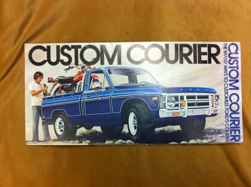 1970&#039;s ford custom courier truck,ways to customize ford&#039;s courier,sales brochure