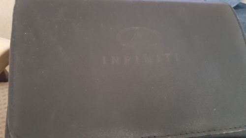 2012 infiniti g37 owner&#039;s owners manual set leather case