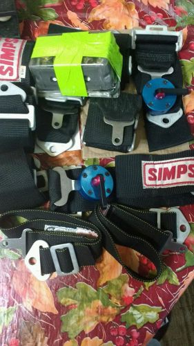 Simpson sport harness seat belt l/l 5-pt bolt-in sfi 16.1 bolt-in 2 sets