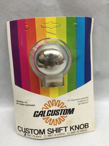 Vintage chrome cal custom heavy gear shift knob