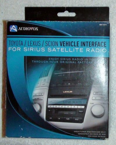 Audiovox vehicle interface for sirius satellite radio toyota &amp; lexus / scion