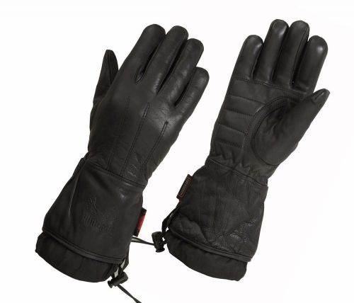Men&#039;s gauntlet ski winter motorcycle gloves waterproof leather snow/windstopper