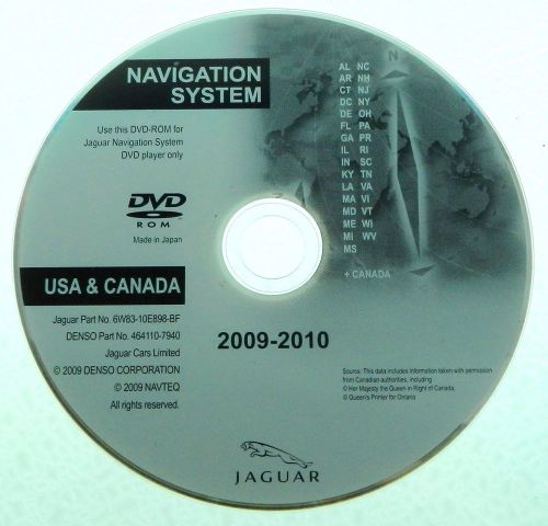 Update east 2009 2010 2011 jaguar premium navigation dvd disc 6w83-10e898-bf