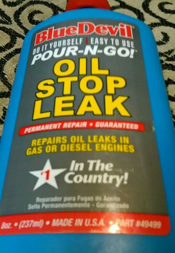 49499 blue devil permanently seals oil stop leak gas or diesel engines 8oz
