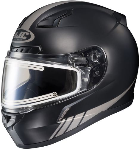 Hjc cl-17 streamline - electric snowmobile helmet - matte silver/grey