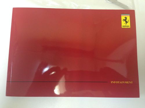 Ferrari italia 458  2010 navigation radio telephone book manual infotainment