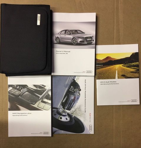 2013 audi a6 owner&#039;s manual with case