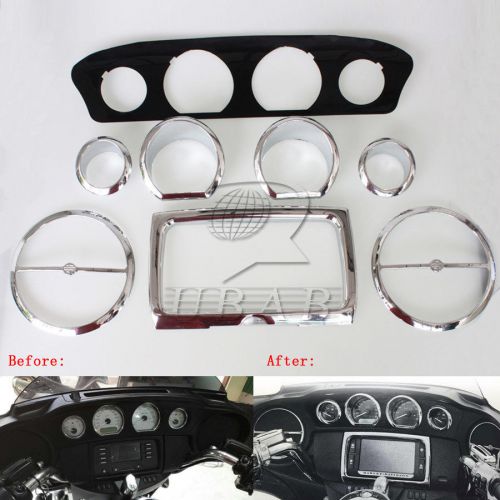 New gauge bezel trim mount plate f harley touring electra street glide 2014 2015