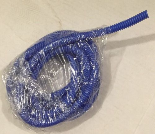 9 ft 1/2 &#034; id, blue split flex wire loom new .