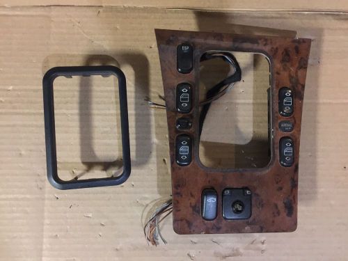 Mercedes benz e320 e430 master window switch with trim bezel wood 98 99 00 01