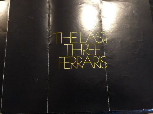 Ferrari brochure chinetti motors the last three ferraris