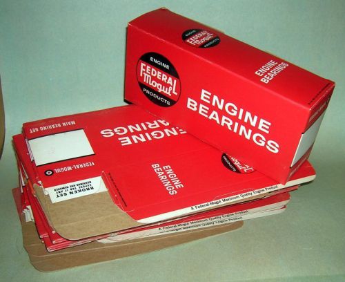 Lot of 24 federal mogul engine bearing boxes, nos, unfolded or labeled