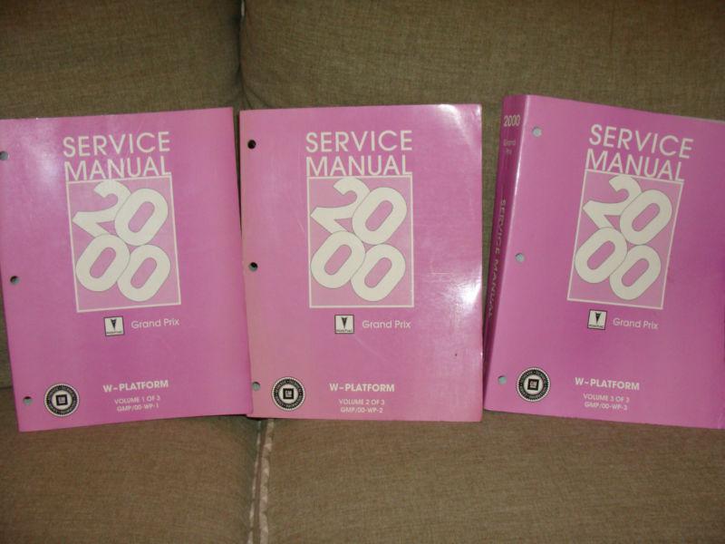 2000 pontiac grand prix shop service manual