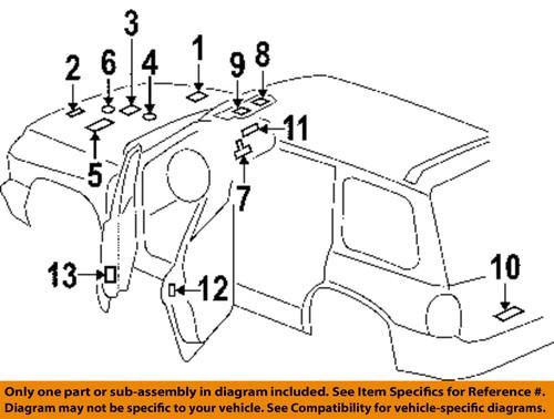 Mopar oem 5108001ab labels-air bag label