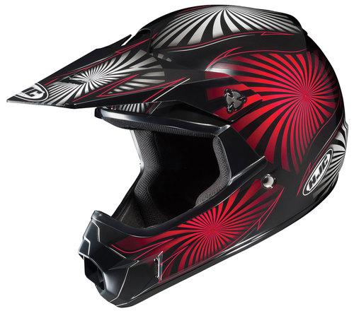 Hjc cl-xy youth whirl red motorcycle helmet size  small