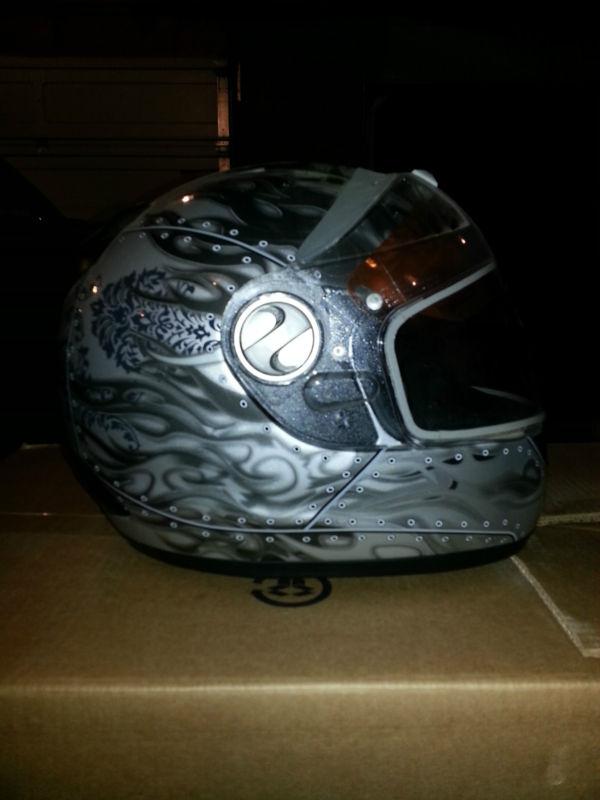 Brp rivet painted snowmobile helmet