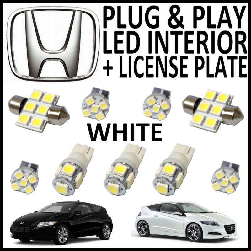 9x green led lights interior package kit for 2011-2012 honda cr-z hz1g