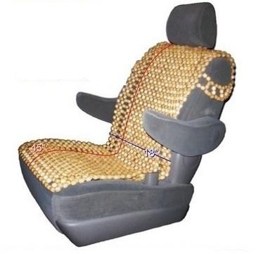 Natural wood bead seat cover massage cool cushion for car truck van  us