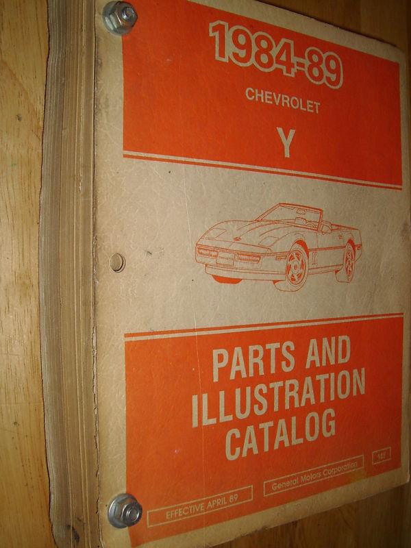 1984-1989 chevrolet corvette parts catalog / text / ill