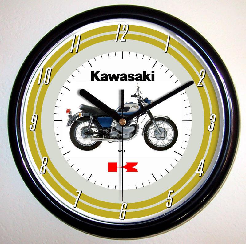 Kawasaki w-1 motorcycle wall clock 1965 w1 1966 1967