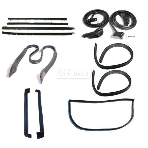 Rubber weatherstrip complete seal kit set for 90-96 chevy corvette coupe