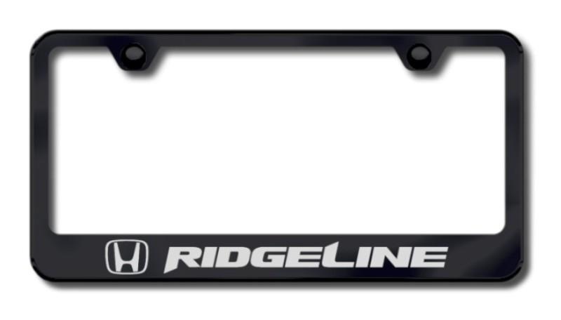 Honda ridgeline laser etched license plate frame-black made in usa genuine