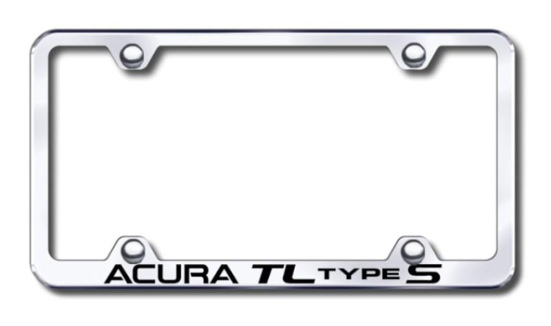 Acura tl s wide body  engraved chrome license plate frame made in usa genuine