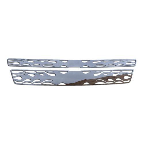Chevy avalanche 07-13 except hybrid hor flame stainless grille aftermarket trim