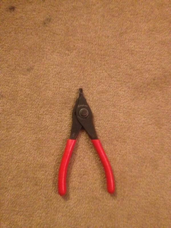 Snap-on srpc4745 retaining ring pliers tools red made in usa 