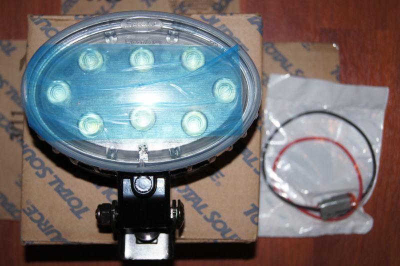 Mountable led headlight 12-48 volts with pigtail harness