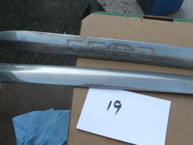 1950's ford hood molding, stainless 381/2 left and right sides