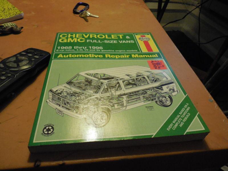 1968-1996 chevrolet,gmc vans repair manual 1969,1970,1971,1972,1973,1974,1975