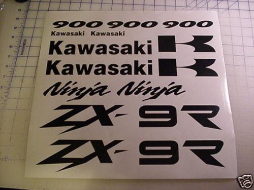 Kawasaki ninja zx9r decal kit 01 00 99 98 97 96 95 94