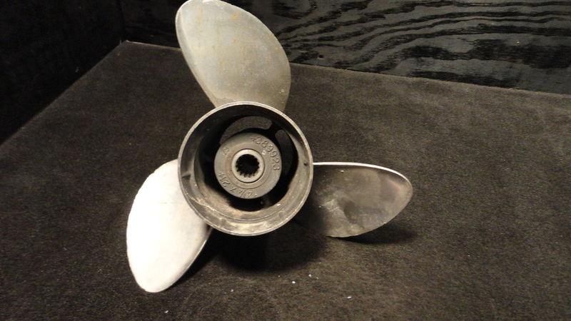 Johnson/evinrude sst2 stainless steel outboard propeller 14.25x21 boat prop p614