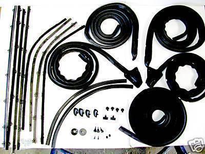 66 67 dodge charger 2dr htp 39pc weatherstrip seal kit