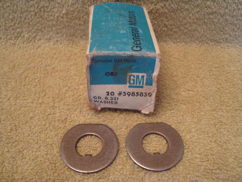 Nos 1964-75 chevy pontiac olds z28 gto 442 pair of spindle washers gm # 3985839