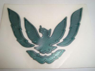 ~super cool & new~>> firebird trans am emblem front bumper green 3d bird oem gto