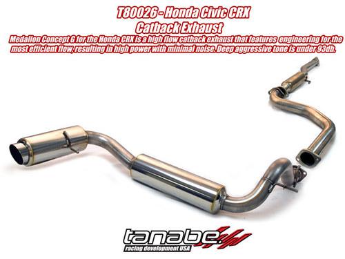 Tanabe concept g catback exhaust for 88-91 honda crx  t80026