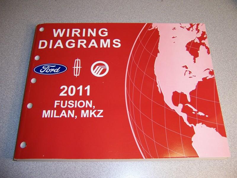 *new*2011 ford fusion/milan/mkz factory car wiring diagram repair manual