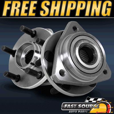 2 new front left & right wheel hub and bearing assembly pair f421202