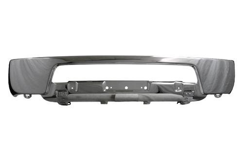 Replace ni1002140 - nissan frontier front bumper face bar w/o fog light holes