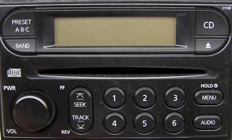 Nissan frontier radio cd player am/fm oem model# pp-2449v; part# 28185ea001