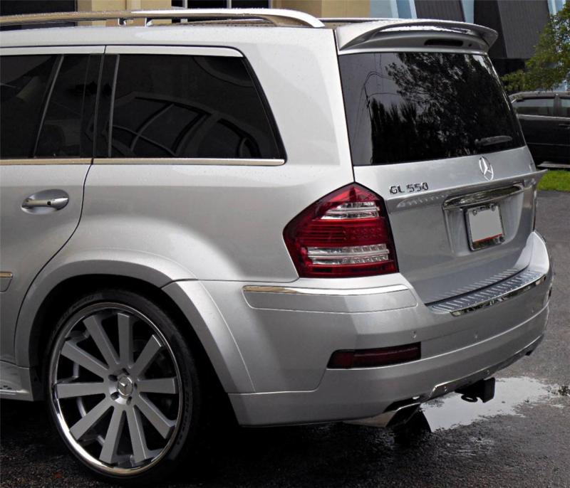 2006-2012 mercedes x164 gl euro style hatch lip spoiler (painted)