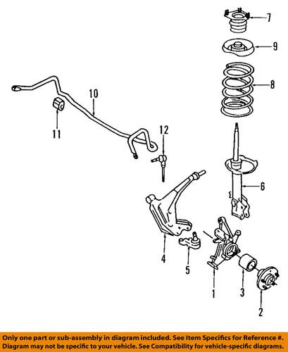 Nissan oem 543027b025 front strut/suspension strut
