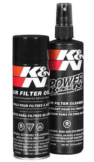 K&n 99-5000 aerosol recharger kit for restoring peak performance to air filters