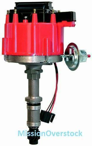 Proform 67088 vacuum advance hei distributor, steel gear & red cap buick 215-350