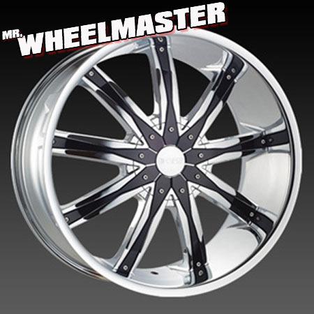  (4) 20 inch wheels dcenti 29  20x8.5 5x112/5x114.3 +35 chrome w/black inserts
